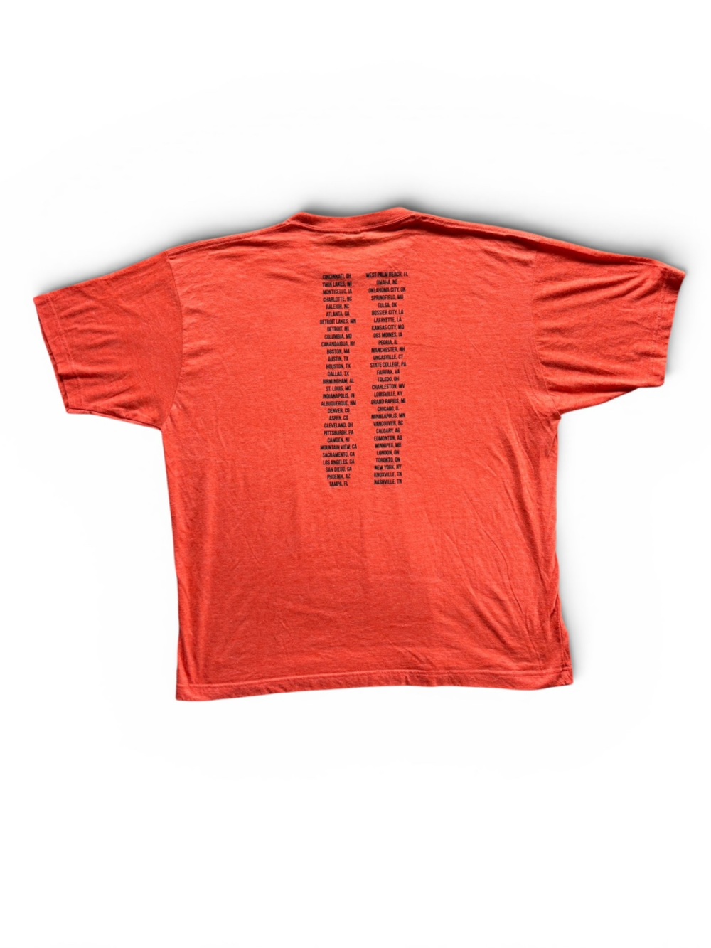 Keith Urban Light The Fuse Tour Concert Graphic Band Tee Mens 2XL XXG Orange